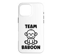 Carcasa para iPhone 16 Pro MAX Baboons Animals Funny Little Baby Monkey Team Baboon