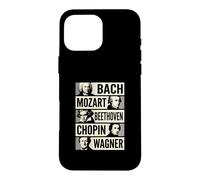 Carcasa para iPhone 16 Pro MAX Bach Mozart Beethoven Chopin Wagner Iconos Clásicos