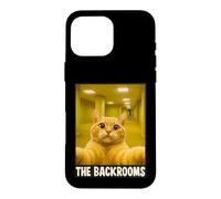 Carcasa para iPhone 16 Pro MAX Backrooms Cat Selfie: Horror Espacial Espeluznante liminal