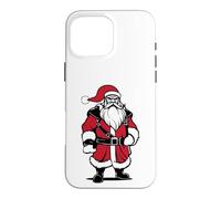 Carcasa para iPhone 16 Pro MAX Bad Santa Claus Vikingo Berserker Look - Figura Decorativa