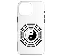 Carcasa para iPhone 16 Pro MAX Bagua Espejo Feng Shui Diseño Yin/Yang Ocho Trigramas Símbolo