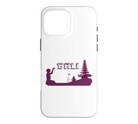 Carcasa para iPhone 16 Pro MAX Bali Templo Palmeras Indonesia Hinduismo Java Ubud Recuerdo