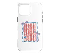 Carcasa para iPhone 16 Pro MAX Bandera con Lazo de Sweet Land of Liberty Patriotic Coquette, EE. UU.