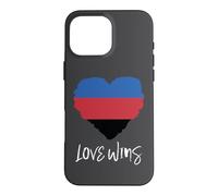Carcasa para iPhone 16 Pro MAX Bandera de poliamor Amor GANA poliamoroso
