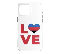 Carcasa para iPhone 16 Pro MAX Bandera de poliamor Amor poliamoroso