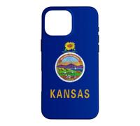 Carcasa para iPhone 16 Pro MAX Bandera del Estado de Kansas The Sunflower State City Topeka Pride