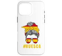 Carcasa para iPhone 16 Pro MAX Bandera Española Señora España Huesca