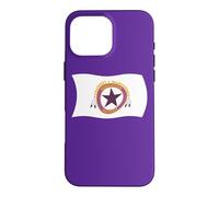 Carcasa para iPhone 16 Pro MAX Bandera Ondulada de la Tribu Wampanoag Squanto India nativa Americana