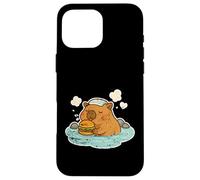 Carcasa para iPhone 16 Pro MAX Baño Relajado Capybara Burger Onsen