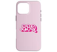 Carcasa para iPhone 16 Pro MAX Barbecue Grill Pink Retro Funny BarBQ Classic Girl Gear