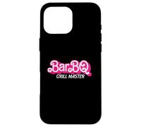 Carcasa para iPhone 16 Pro MAX Barbecue Pink Retro Funny BarBQClassic Girl Grilling Gear