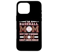 Carcasa para iPhone 16 Pro MAX Baseball Mom Funny Cool Mom Leopard Print For Mothers Day