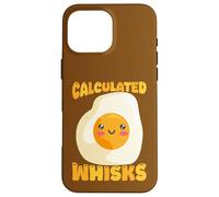 Carcasa para iPhone 16 Pro MAX Batidores calculados, Divertido Juego de Palabras con Huevos, Lindo culinario