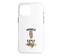 Carcasa para iPhone 16 Pro MAX Berger Picard practicando Yoga inhalar - exale DIGOR Divertido