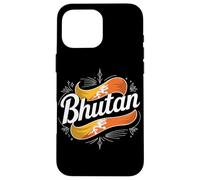 Carcasa para iPhone 16 Pro MAX Bhutan Dragon Flag Heritage National Travel