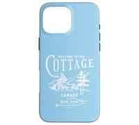 Carcasa para iPhone 16 Pro MAX Bienvenido a la cabaña Canadá Único Retro Vintage