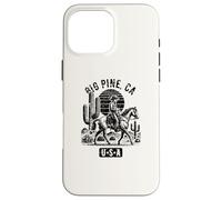 Carcasa para iPhone 16 Pro MAX Big Pine California USA Cowboy Horse Diseño de Estilo Vintage