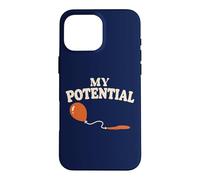 Carcasa para iPhone 16 Pro MAX Biología Ciencia Humor Mi potencial Broma reproductiva