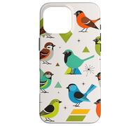 Carcasa para iPhone 16 Pro MAX Bird Art Mid Century Midcentury Retro Atomic Age Space