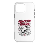 Carcasa para iPhone 16 Pro MAX Blacktip Shark Hello Sharky Atacando Océano