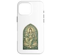 Carcasa para iPhone 16 Pro MAX Blanco Tara Tibetano Budismo Diosa Antigua Vitral