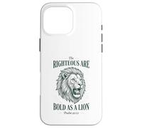 Carcasa para iPhone 16 Pro MAX Bold as a Lion Christian Bible Psalm Verse