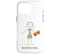 Carcasa para iPhone 16 Pro MAX Bongo Divertido para Mujer, Regalos para Chicas músicas