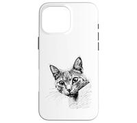 Carcasa para iPhone 16 Pro MAX Bonita Cara de Gato Curiosa para Todos los entusiastas de los Animales