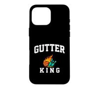 Carcasa para iPhone 16 Pro MAX Bowling Gutter King Funny Bowler Humor