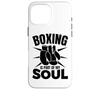 Carcasa para iPhone 16 Pro MAX Boxeador Motivación Defensa Personal