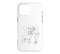 Carcasa para iPhone 16 Pro MAX Boxer Dog Love