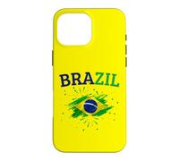 Carcasa para iPhone 16 Pro MAX Brasil Flag Brazil Kids Womens Mens Retro Brazilian Souvenir