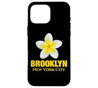 Carcasa para iPhone 16 Pro MAX Brooklyn New York City Tropical Yellow Frangipani Flower