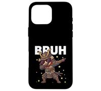 Carcasa para iPhone 16 Pro MAX Bruh Funny Dabbing Samurai Niños Niños Japonés Historia Amante