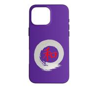 Carcasa para iPhone 16 Pro MAX Budismo Zen caligrafía Signo de Paz japonés