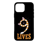 Carcasa para iPhone 16 Pro MAX Bufanda con Orejas de Gato Cat Nine Lives