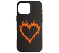 Carcasa para iPhone 16 Pro MAX Burning Heart Y2K Grunge