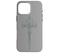 Carcasa para iPhone 16 Pro MAX Burning Sword in Flame EMO E-Girl Boy Alt Y2K Trad Mall gótico