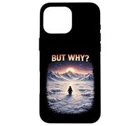 Carcasa para iPhone 16 Pro MAX But Why Funny Nihilist Penguin Existential Dread Nihilist