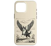 Carcasa para iPhone 16 Pro MAX Caacrinolaas Un Perro Rascal con alas de Griffin
