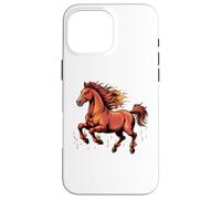 Carcasa para iPhone 16 Pro MAX Caballo Año Nuevo Chino 2026 Caballo de Fuego Signo del Zodíaco LUN