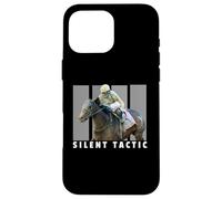 Carcasa para iPhone 16 Pro MAX Caballo Táctico Silencioso, Carreras de Caballos, Santa Anita, del Mar