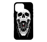 Carcasa para iPhone 16 Pro MAX Calavera de araña gótica de Black Widow