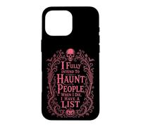 Carcasa para iPhone 16 Pro MAX Calavera Sarcástica Asustar Personas Dark Humor Halloween