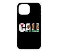 Carcasa para iPhone 16 Pro MAX California Flag Cali Home Love Hombres Mujeres Niños