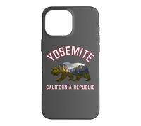 Carcasa para iPhone 16 Pro MAX California Republic Bear Yosemite Valley National Park Flag