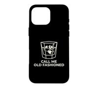 Carcasa para iPhone 16 Pro MAX Call Me Old Fashioned Cocktail Lover Divertido Minimalista