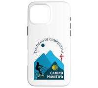Carcasa para iPhone 16 Pro MAX Camino Primitivo Hombre Bicicleta Santiago de Compostela 2026