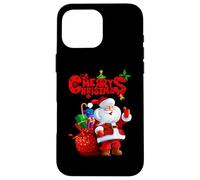 Carcasa para iPhone 16 Pro MAX Camisa de Feliz Navidad, Linda Camisa de Navidad Lindo Papá Noel