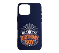 Carcasa para iPhone 16 Pro MAX Camiseta de Fiesta de Halloween con diseño de araña de cumpleaños Dad of The Boy
